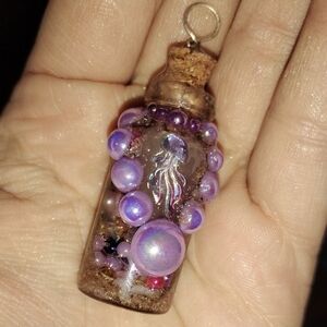 Mermaid tears resin pendant